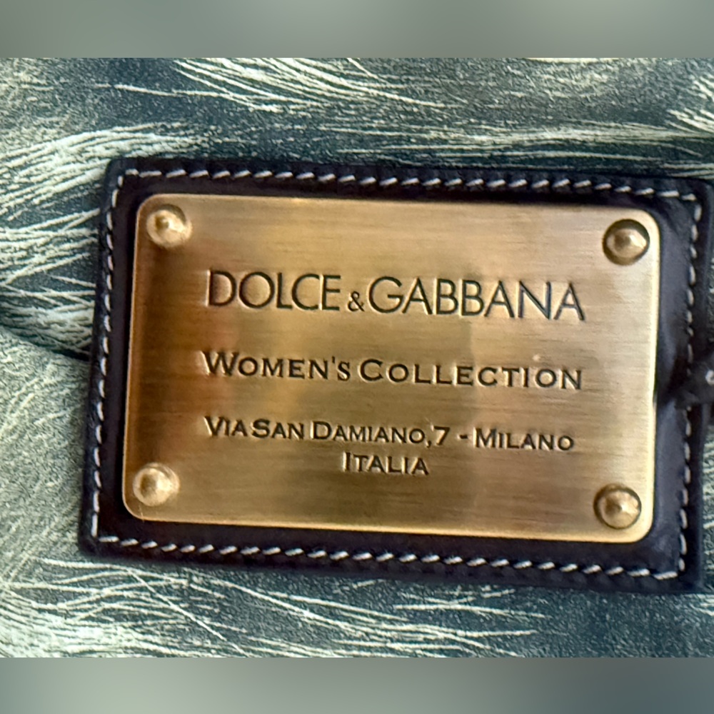 DOLCE & GABBANA Miss Glamorous Fur Print Handbag - Picture 14 of 15